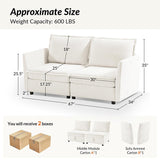 Harmetrix Oversized Soft Sectional Couch with Storage