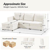 Harmetrix Oversized Soft Sectional Couch with Storage