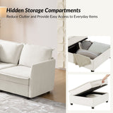 Harmetrix 8-Seater Soft Sectional Couch with Storage