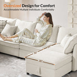 Harmetrix Oversized Soft Sectional Couch with Storage