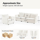Harmetrix Oversized Soft Sectional Couch with Storage