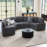 Aeris Modern Curved Sectional Sofa Set