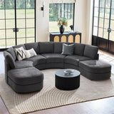 Aeris Modern Curved Sectional Sofa Set