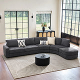 Aeris Modern Curved Sectional Sofa Set