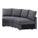 Aeris Modern Curved Sectional Parts & Components