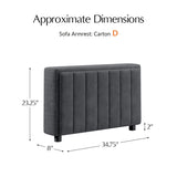 Aeris Modern Curved Sectional Parts & Components