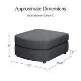 Aeris Modern Curved Sectional Parts & Components