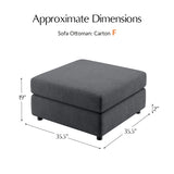 Aeris Modern Curved Sectional Parts & Components