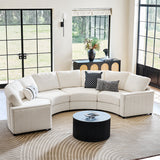 Aeris Modern Curved Sectional Sofa Set
