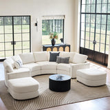 Aeris Modern Curved Sectional Sofa Set