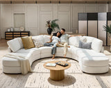 Aeris Modern Curved Sectional Sofa Set