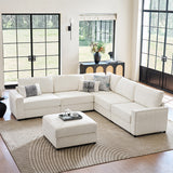Aeris Modern Curved Sectional Sofa Set