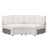 Aeris Modern Curved Sectional Parts & Components