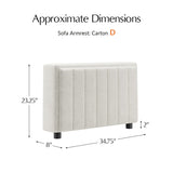 Aeris Modern Curved Sectional Parts & Components