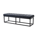 Rosana Multifunctional Use Genuine Leather Top Cushion Bench