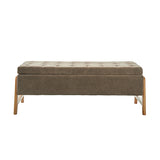 Salina Mid-century Modern Inspired Storage Bench