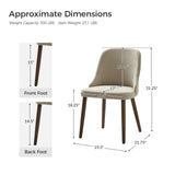 Andrea Versatile Ergonomic Dining Chair for Modern Spaces (Set of 2)