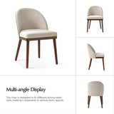 Serta Upholstered Dining Chair: Solid Wood Legs & Versatile Use (Set of 2/4/6)