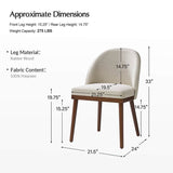 Serta Upholstered Dining Chair: Solid Wood Legs & Versatile Use (Set of 2/4/6)