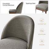 Serta Upholstered Dining Chair: Solid Wood Legs & Versatile Use (Set of 2/4/6)