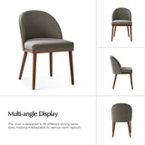 Serta Upholstered Dining Chair: Solid Wood Legs & Versatile Use (Set of 2/4/6)