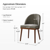 Serta Upholstered Dining Chair: Solid Wood Legs & Versatile Use (Set of 2/4/6)