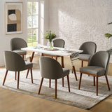 Serta Upholstered Dining Chair: Solid Wood Legs & Versatile Use (Set of 2/4/6)