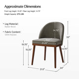 Serta Upholstered Dining Chair: Solid Wood Legs & Versatile Use (Set of 2/4/6)