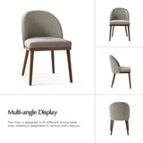Serta Upholstered Dining Chair: Solid Wood Legs & Versatile Use (Set of 2/4/6)