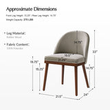 Serta Upholstered Dining Chair: Solid Wood Legs & Versatile Use (Set of 2/4/6)