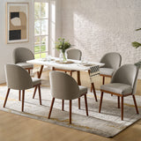 Serta Upholstered Dining Chair: Solid Wood Legs & Versatile Use (Set of 2/4/6)