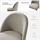 Serta Upholstered Dining Chair: Solid Wood Legs & Versatile Use (Set of 2/4/6)