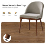 Serta Upholstered Dining Chair: Solid Wood Legs & Versatile Use (Set of 2/4/6)