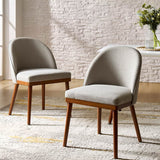 Serta Upholstered Dining Chair: Solid Wood Legs & Versatile Use (Set of 2/4/6)