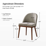 Serta Upholstered Dining Chair: Solid Wood Legs & Versatile Use (Set of 2/4/6)