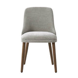 Zara Dining Chair Set of 2/4/6: Curved Backrest, Natural Wood Legs & Comfortable Cushion