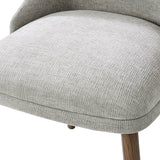 Zara Dining Chair Set of 2/4/6: Curved Backrest, Natural Wood Legs & Comfortable Cushion