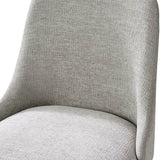Zara Dining Chair Set of 2/4/6: Curved Backrest, Natural Wood Legs & Comfortable Cushion