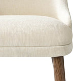 Zara Dining Chair Set of 2/4/6: Curved Backrest, Natural Wood Legs & Comfortable Cushion