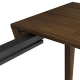 Eulalia Mid-Century Modern Solid Wood Expandable Dining Table