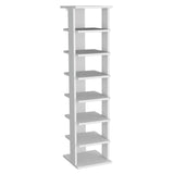 TUHOME Odesto 48.7-Inch Vertical Shoe Rack with Eight Tiers for Organized Footwear Storage, Slim Space-Saving Tower for Entryways, Bedrooms or Living Rooms, Compact Standalone or Stackable Solution for Daily Shoe Organization