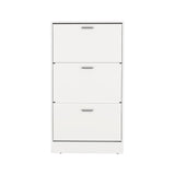 Inola High 3-Tier Pull Down Shoe Rack, Space-Efficient Entryway and Bedroom Shoe Storage with Pull-Down Doors, Stores Up to 18 Pairs of Shoes, Sleek Design for Maximizing Organization in Compact Spaces
