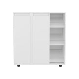 Houck Shoe Rack with 3 Side Tiers, Compact Storage for Shoes, Boots, and Accessories Organizer