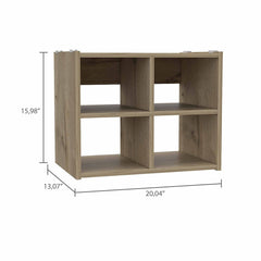 Entryway Stackable Storage Unit, Stackable Cabinet, Four Shelves