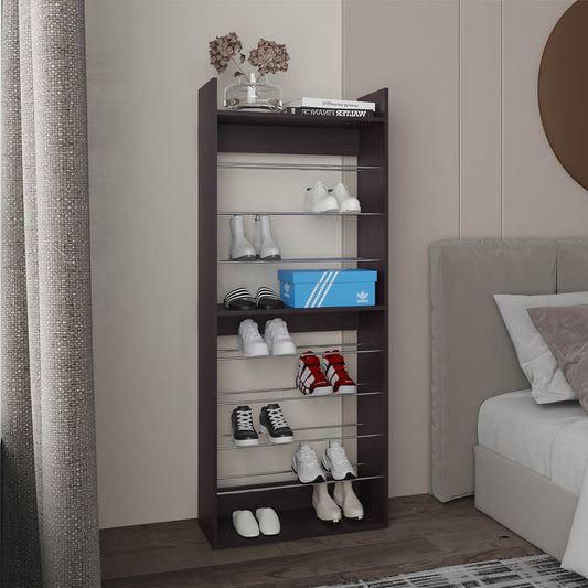 Ronald 10-Tier Shoe Rack with Slim Vertical Design, Freestanding Footwear Storage Organizer for Entryways, Closets, and Bedrooms, Maximizes Storage with Minimal Floor Space