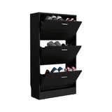 Inola High 3-Tier Pull Down Shoe Rack, Space-Efficient Entryway and Bedroom Shoe Storage with Pull-Down Doors, Stores Up to 18 Pairs of Shoes, Sleek Design for Maximizing Organization in Compact Spaces