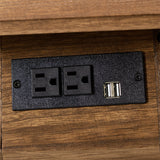 Emilio 3-Drawer Solid Wood Nightstand with USB Charging Port