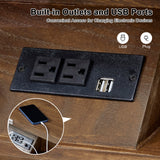 Monica 4-Drawer Solid Wood Nightstand with Built-in USB Ports(Optional Types)