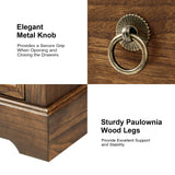 Monica 4-Drawer Solid Wood Nightstand with Built-in USB Ports(Optional Types)