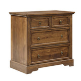 Monica 4-Drawer Solid Wood Nightstand with Built-in USB Ports(Optional Types)